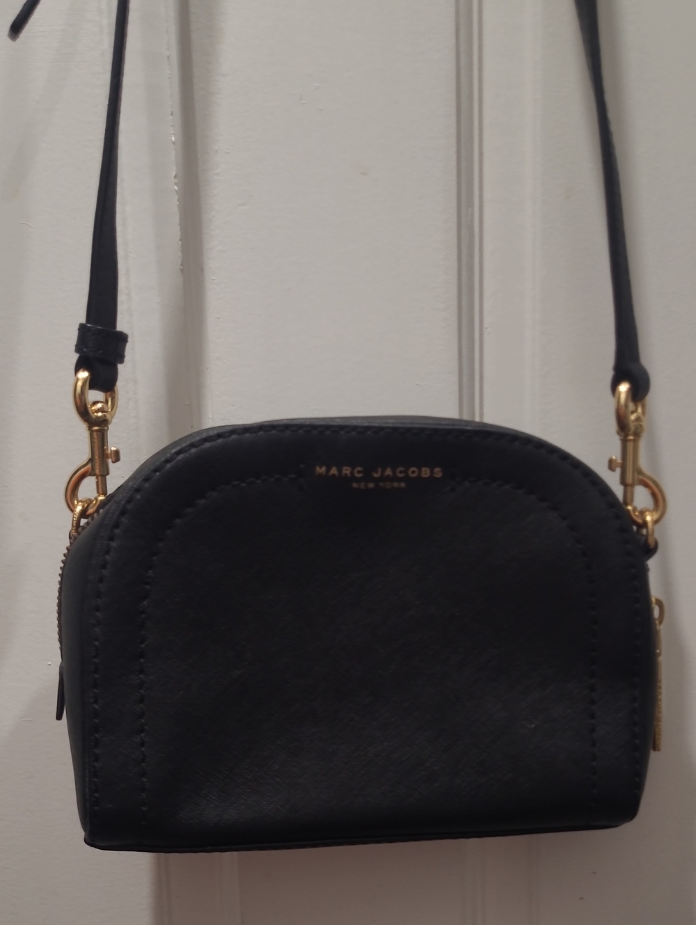 Marc Jacobs Black Leather Crossbody Bag